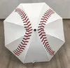 Baseball stitching umbrella sports 20pcs new Cheer leading Umbrellas Automatic Rain Women Three-folding Windproof Female Waterproof Parasol