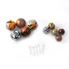 US Color Glass Smoking Terp Slurper Pearls Set 22mm 14mm Wig Wag Solid Marble With Quartz Pill For Slurpers Banger Nails Water Bongs