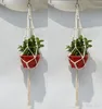 Plant Hangers Macrame RopeS Pots Holder Indoor Flowerpot Basket Lifting Rope Wall Hanging PlanterHanging BasketPlan Holders YW3777-ZWL