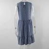 Robe d'été Pervée Femmes Polka Dot Mousseline Sans Sans Plage Mini Casual Jaune Sundress Sundress Fashion Plus Taille Robe pour femmes 210329