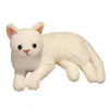 31cm 귀여운 실물 같은 3D 고양이 봉제 장난감 박제 부드러운 동물 인형 시뮬레이션 수면 베개 소파 쿠션 만화 인형 홈 장식 선물 LA296