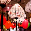Lanterne chinoise rouge du nouvel an, décoration de Festival traditionnel, balcon créatif extérieur, lanternes suspendues japonaises antiques