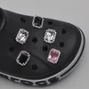 Crystal Crown Metal Charms Designer Croc Tillbehör Clog Sko Knapp Dekoration Lovely Little Bear Charm för Croc Shoes 0715