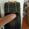 Bande de trame de peau de bouton pression de qualité supérieure dans le clip d'extension de cheveux humains InHair 14-24 pouces facile à porter et à démonter produit 80 pcs