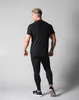 LYFT summer new jogger short sleeve men's wear cotton loose round neck half sleeve thin T-shirt solid color men's top X0602