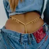 Rhinestone Letter Waist Belt for Women Sexy Crystal Chain Thong Personalized Underwear Body Jewelry