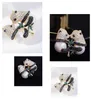 Leuke kristallen dubbele panda broche voor vrouwen kleding accessoires, mooie gesimuleerde parel dier broche vriendin gift sieraden