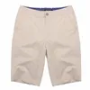 Summer Casual Shorts Classic Męskie Moda Bawełniana Kolano Długość Chinos Spodnie dresowe Krótkie Pant Big Size Masculina Bottom Beach