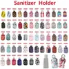 Neoprene Sanitizer Bottle Holder RTS Parfym Keychain Bags Portable Key Rings Hands tvålflaskhållare täcker 30 ml tom flask DAS340