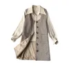 LY Varey Lin Jesień Kobiety Odwróć kołnierz Single Breasted Shirt Preppy Style Suit +2 kawałek zestaw Sweet Cute Plaid Camis Dress 210526