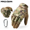 Multicam Tactical Glove Camo Army Militär Combat Airsoft Cykel Utomhus Vandring Skytte Paintball Jakt Fullfinger Handskar