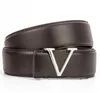 Ceinture en cuir véritable à grande boucle pour hommes et femmes, de styliste, de haute qualité, à la mode, 297M, 2021