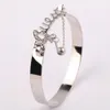Fashion Jewelry Love Exquisite Bracelet Accessory Rhinestone Decor Stylish Hand Chain Ring Drop Shipping Elaborate Design