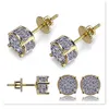 ダイヤモンドスタッドイヤリングCJewelers Earing Wedding Engagement Valentine s Day Gift Iced Out Bling CZ Ohrringe Jewlery Diamond 9806271