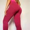 3D Honeycomb Booty Construindo Calças Rápido Secagem Fitness Legging Respirável Stretchy Cintura Alta Ginásio Sporty Yoga Apertado 210531