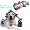 17CM Dog Toys Pet Supplies Cotton Chewable Knots Durable Braided Bones Rope Fun ToolsInventory Wholesale