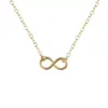 CHARM FASHION INFINITY 8 Hängsmycke Halsband Krage för Kvinnor Clavicle Halsband Bröllop Colar Smycken