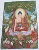 36 inch Tibet Silk embroidery Nepal bodhi tree teaches Buddha Tangka Thangka Paintings family wall decorated the mural