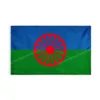 Цыганский цыганский народный флаг Национальный баннер из полиэстера, развевающийся 90 x 150 см, 3 * 5 футов, флаги по всему миру, можно настроить на открытом воздухе