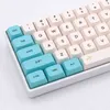 Keypro Chunyang Cyan blanc éthoral de teinture Etherme Subilation Points PBT KEYCAP Clavier mécanique USB câblé 129 Keycaps