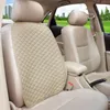 Seat Cushions Flax Car Backrest Cover Protector Linen Front Cushion Pad Mat Universal Slip For Auto Interior Truck Suv Van