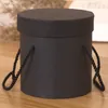 Round Flower Paper Boxes Lid Hug Florist Flower Hold The Bucket Gift Packaging Box Gift Candy Bar Party Wedding Gift Storage Box