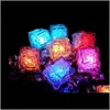 Other Festive Supplies Home & Gardenled Lights Color Changing Led Glowing Ice Cubes Blinking Flashing Novelty Party Supply Drop Delivery 2021