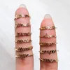 thin gold band rings
