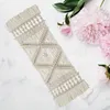 Mats Pads Bohemian Table Runner Hand-Woven Placemats Macrame Tapestry met Kwastels Bruiloft Woondecoratie