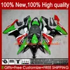 Motorcykel karosseri för Kawasaki Ninja ZX1000C ZX-10R ZX 10R 10 R 1000 CC 2008-2010 Body 56No.83 ZX10 1000CC ZX10R 08 09 10 ZX1000 2008 2009 2010 Fairing Kit Grön glansig