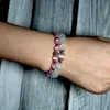 Arrival Women Opal Bracelet Natural Stone Beautiful 5 Colors Smooth Charm Braslet Cute Starfish Pendant Braclet Jewelry Gift Beaded, Strands