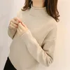 Women's Sweater Bottoming Shirt, Half Turtleneck Top, Loose Pullover 210427