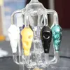 New Amazing glass bong water smoking pipe Hookahs The "Chandelier" Honeycomb Showerhead Recycler