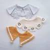 Moda Baby BIB dla Urodzone Miękkie Bawełniane Bandana Śliniaki 360 Stopni Burp Tkaniny do Karmienia Dla Dzieci Szalik Collar Baby Staff 3 sztuk Zestaw 211117