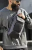 Mode mannen anti-diefstal sling tas Crossbody Rugzak Schouder Casual Daypack Zwart Grijs