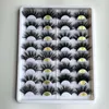 16 Arten Wimpern 25mm 3D Wimpern langer Luxus 100% sibirischer Nerzpelz natürliche Grausamkeitsfreie flauschige gefälschte falsche Wimpern