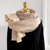 Linda flor padrão inverno lenço pashmina marca quente moda mulheres cashmere lã longa xaile wrap