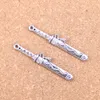 52pcs Antique Silver Bronze Plated samurai sword in sheath Charms Pendant DIY Necklace Bracelet Bangle Findings 44*8mm