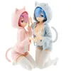 RET ZERO JAPOLESE ANIME FITURES WILE w innym świecie od zerowego REM RAM Figura PVC Rysunek Rysunek kolekcjonerski Model zabawki Q0728060116