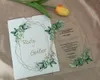 green invitation envelopes