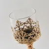 Titulares de vela elegante suporte de ferro de vidro de vidro decorações clássicas velas carrinho candlestick casa decoração