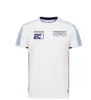 Camisetas masculinas f1 t-shirt sleeeved terno de corrida em estilo de equipe uniforme e respirável curto personalizado