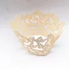 Wedding Decorations 50pcs Laser Cut Butterfly Cupcake Wrapper Muffin Paper Cup Cake Wedding Gift Box Birthday Party Wedding Decor