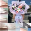 Event Event Event Party Home Paper Gardenflorist Paper 20pcs/Lot 58x58cm Waterproof Wrap Zaspaski Wedding Valentine Flower Bukiet Gibue HWD7213