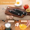 Handheld Rvs Koffie Melk Folder Foamer Drink Elektrische Egg Whisk Mixer Batterij Oplaadbare Operated Keuken Ei Beatter CCA6837