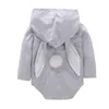 INS Baby Rabbit Pagliaccetto con cappuccio Bunny Ear Tute pasquali Maniche lunghe Pagliaccetti per bambini M4038