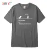 Xin Yi Mäns Högkvalitativa 100% Bomull Dinosaur Print T-shirt Lös Rolig O-Neck Men Tshirt Kortärmad T-shirt Male Tee Toppar Y0809
