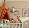 Himmelbetten für Kinder, Baumwollbettwäsche, Kuppelzelt, Moskitonetz für Bett, Prinzessin, Baby, Mädchenzimmer, Dekoration, Bettzelt, zum Aufhängen, Schattierung, 240 x 50 cm