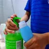 Lagringsflaskor Krukor 7st Resor för vätskor Silikon Kosmetiska behållare Shampoo Lotion (90ml, Lake Blue, Peach Rosa, Wh