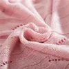 Summer Cooling Bamboo Knitted Blanket Throw Pink Green Grey Office Air Conditioner Nap Quilt Bed Bamboo Sheet Bedspread